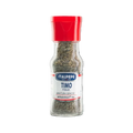 Italpepe Timo in Foglie 10 g, vasetto di vetro con tappo rosso e foglioline essiccate