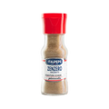 Italpepe Zenzero Macinato 20 g, vasetto di vetro con tappo rosso e polvere color sabbia