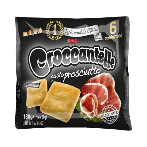 Forno Damiani Croccantelle gusto Prosciutto 180 g, multipack con sei buste