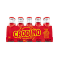 Crodino Arancia Rossa aperitivo analcolico 10 x 100 ml, confezione rossa con dieci bottigliette in vetro