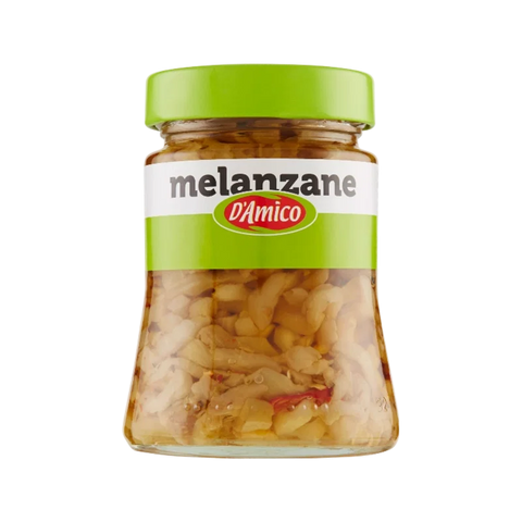 D'Amico Melanzane a Filetti 280 g, vaso di vetro con strisce di melanzana sott'olio