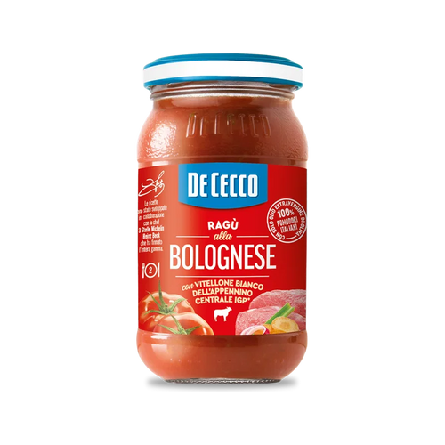 De Cecco Ragù alla Bolognese con Vitellone Bianco IGP - 190 gr - Pesti e Sughi pronti - De Cecco