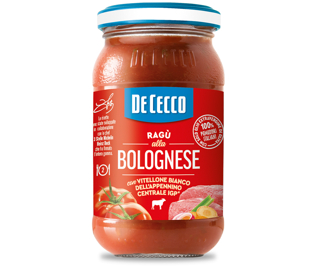 De Cecco Ragù alla Bolognese con Vitellone Bianco IGP - 190 gr - Pesti e Sughi pronti - De Cecco
