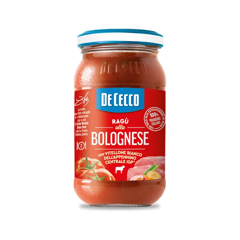 De Cecco Ragù alla Bolognese 190 g, vasetto in vetro con Vitellone Bianco IGP