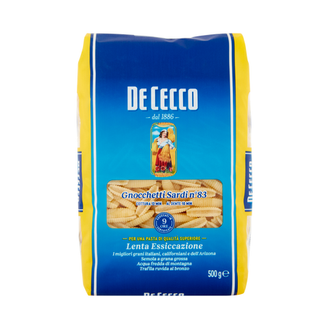 De Cecco Gnocchetti Sardi n. 83 500 g, malloreddus rigati di semola