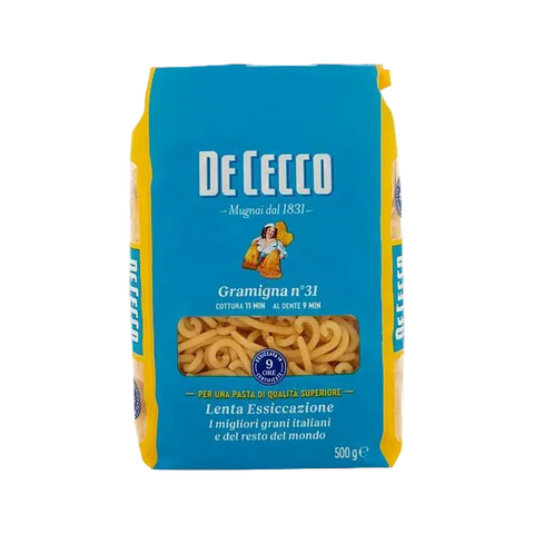 De Cecco Gramigna n. 31 500 g, pasta corta arricciata di semola