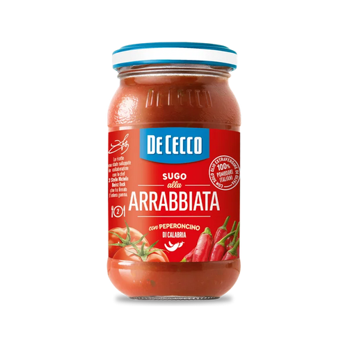 De Cecco Sugo all’Arrabbiata con Peperoncino di Calabria - 200 gr - Pesti e Sughi pronti - De Cecco