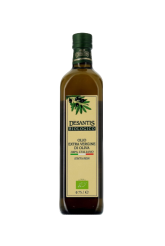 De Santis Olio Extra Vergine d’Oliva Biologico 100% Italiano – 0,75 L - Olio - Desantis