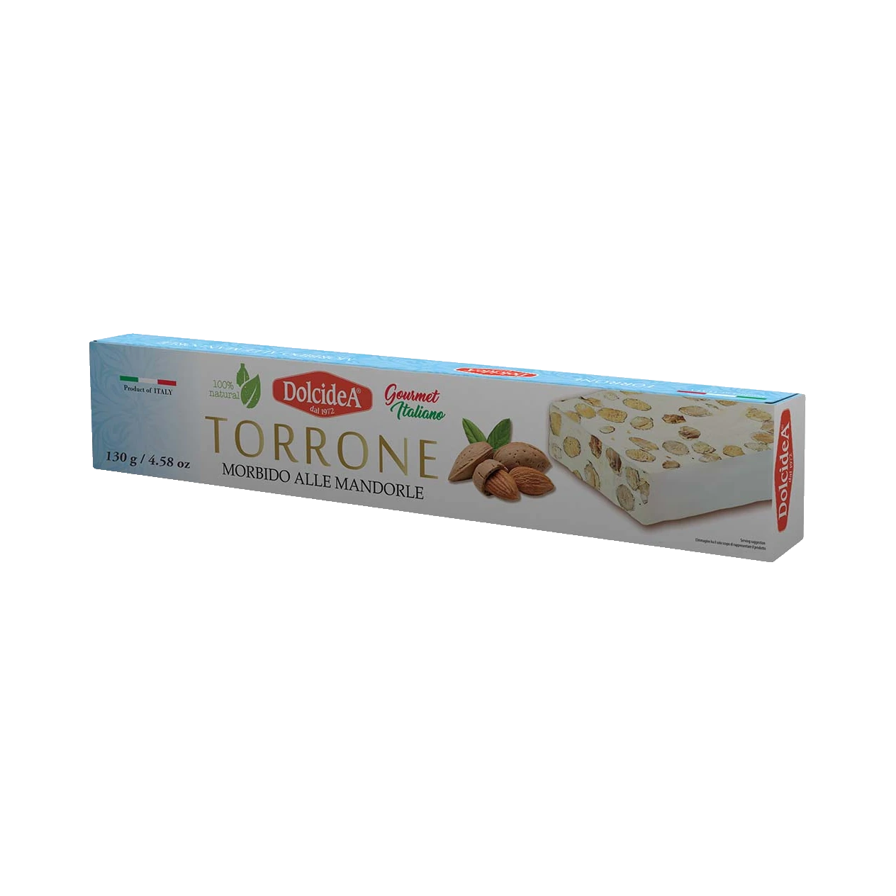 Dolcidea Torrone Morbido alle Mandorle zachte noga 130 g