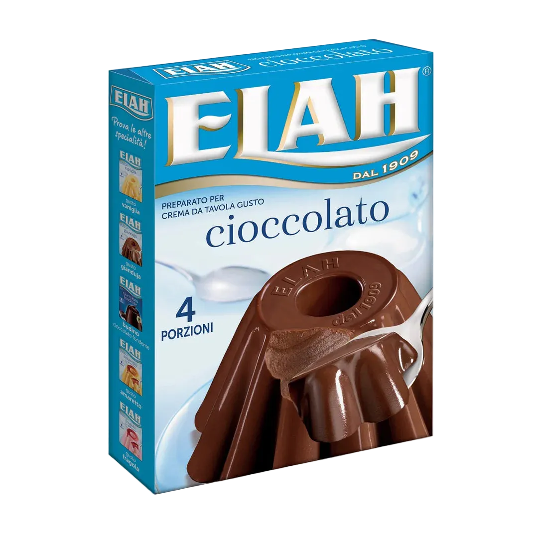Elah Preparato per Budino al Cioccolato 80 gr - Preparati per dolci - Elah