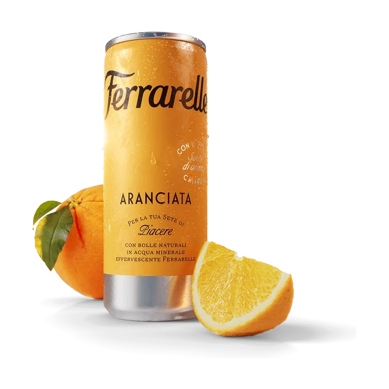 Ferrarelle Aranciata Lattina - 330 ml - Dranken - Ferrarelle