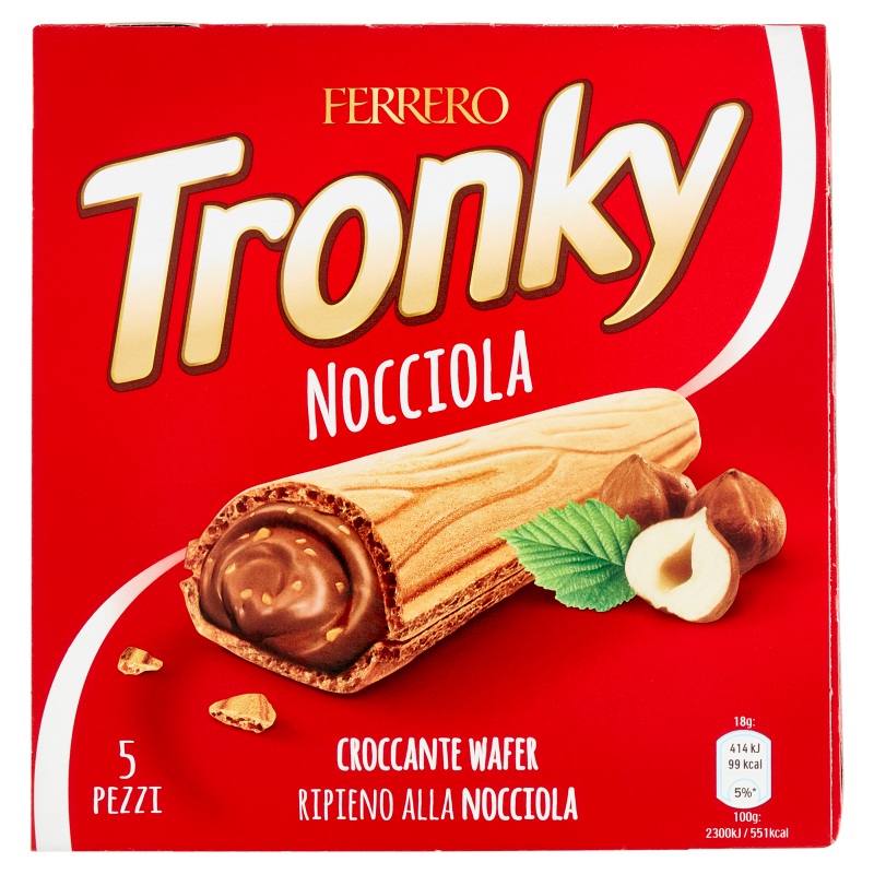 Ferrero Tronky Nocciola (5 pz) - 90 gr - Biscotti - Ferrero
