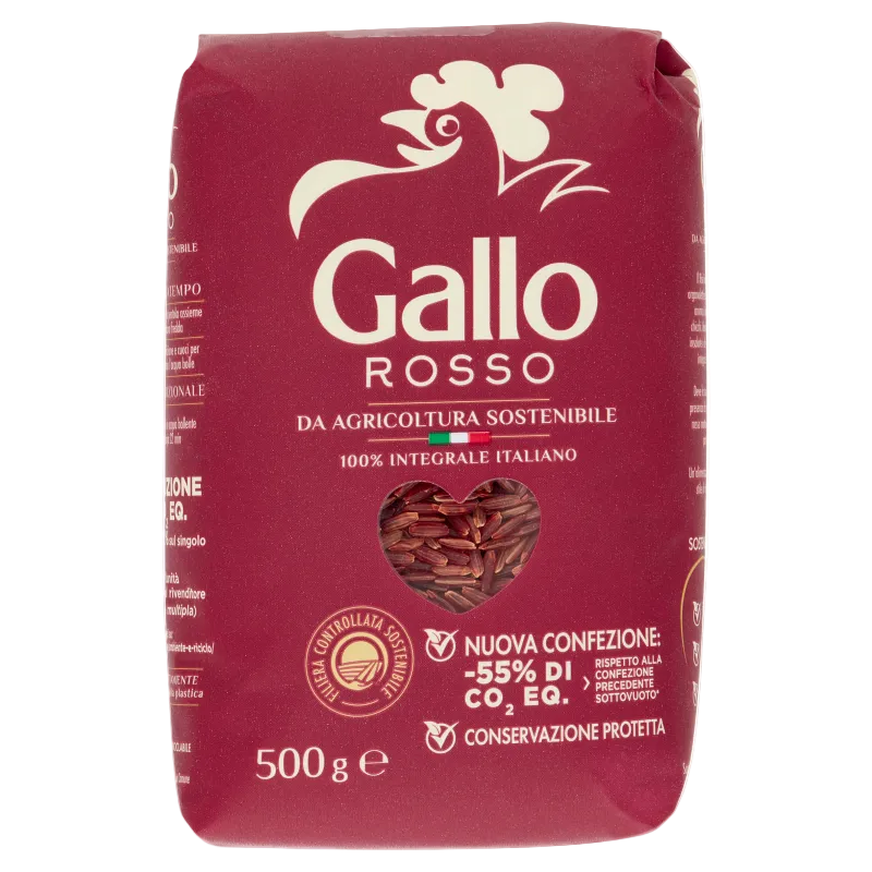 Riso Gallo Rosso Integrale 500 gr