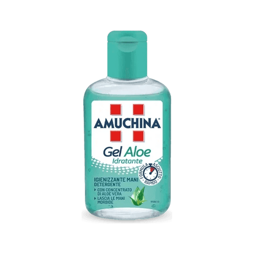 Amuchina Gel Aloe Igienizzante Mani 80 ml, handgel met aloë vera en glycerine