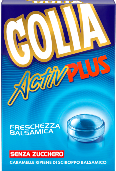 Golia Activ Plus Senza Zucchero – Caramelle Balsamiche Mentolo ed Eucaliptolo -  - Golia