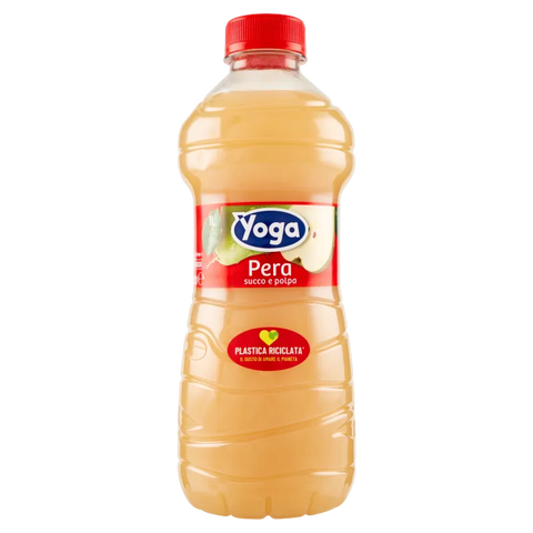 Yoga Pera 1 L, bottiglia PET con succo e polpa di pera