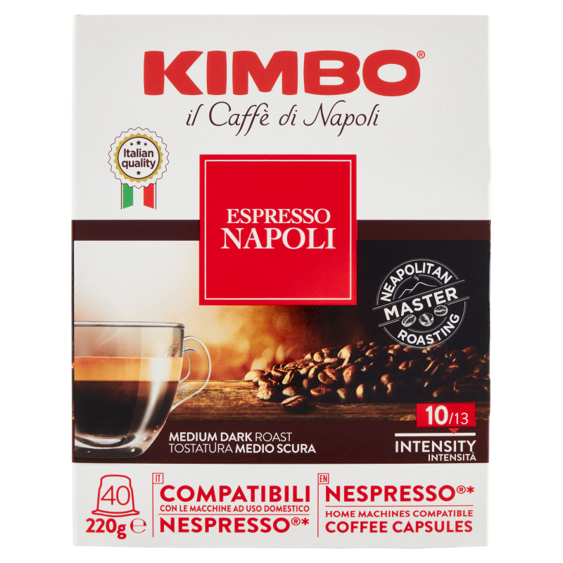 Kimbo Caffè Nespresso Espresso Napoli - 40 Capsule - Caffè - Kimbo