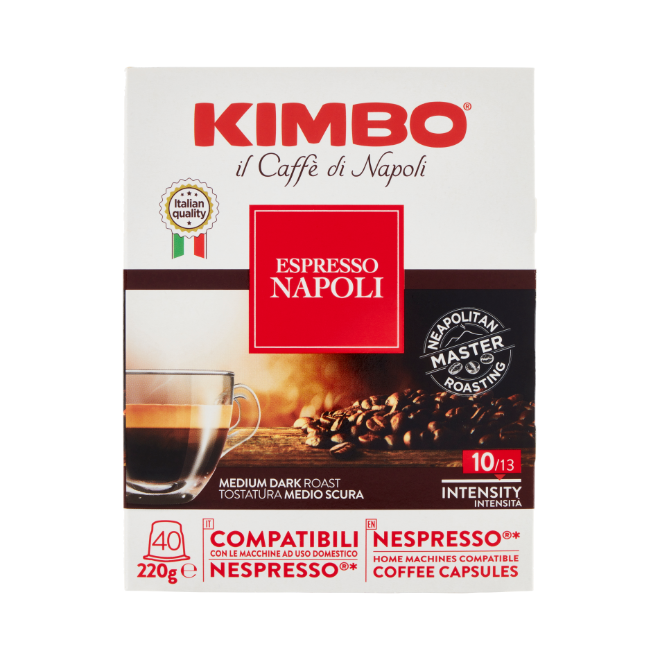 Kimbo Caffè Nespresso Espresso Napoli - 40 Capsule - Koffie - Kimbo