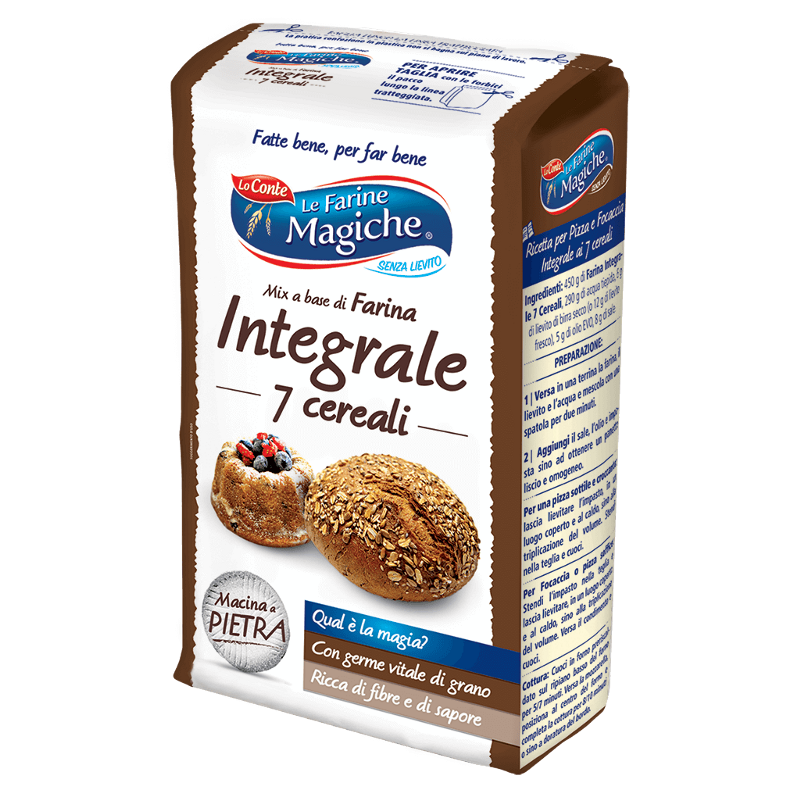 Lo Conte Mix a Base di Farina Integrale 7 Cereali 900 gr