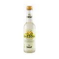 Lurisia Gazzosa 275 ml, glazen flesje met lichtgroen etiket en Amalfi citroenen