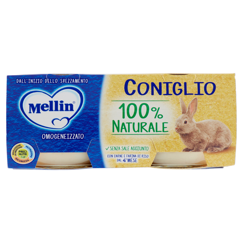 Mellin Babyvoeding Konijn Vanaf 4 Maanden 2 x 80 g