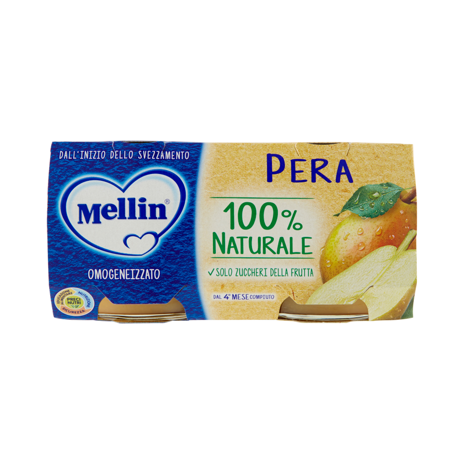 Mellin Omogeneizzato Pera 2 x 100 gr - Mellin