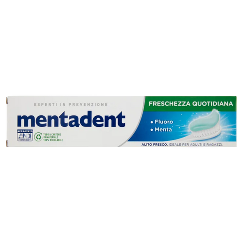 Mentadent Dentifricio Freschezza Quotidiana – Fluoro e Menta - 1 - Mentadent