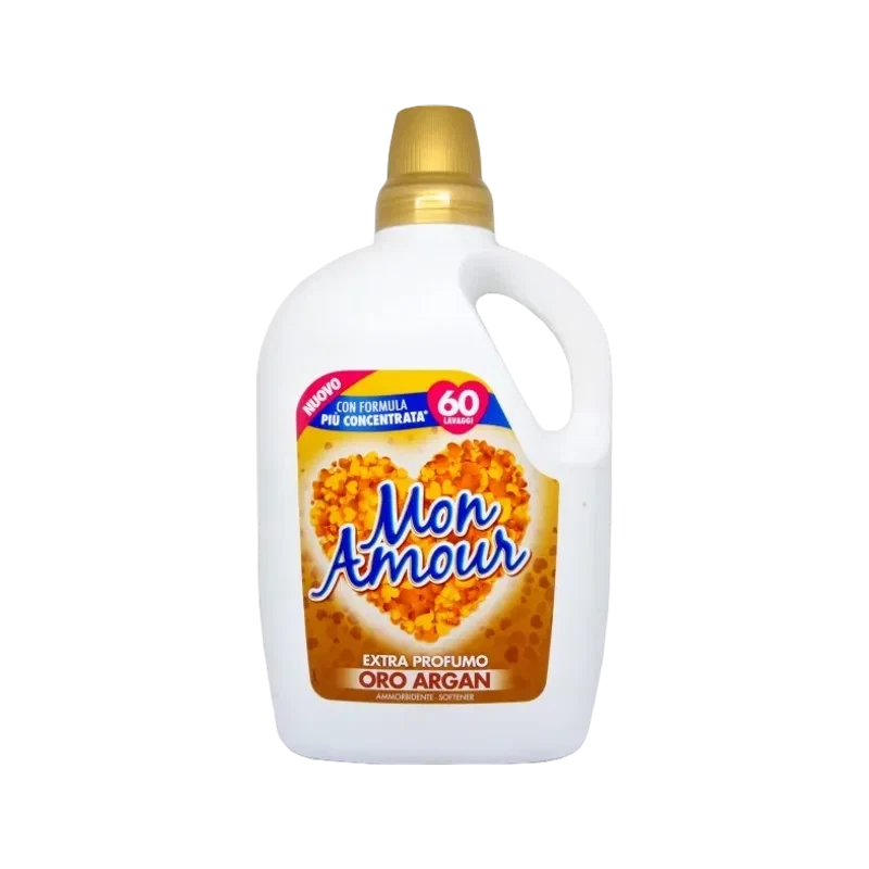 Felce Azzurra Mon Amour Wasverzachter Oro Argan 3 L, witte jerrycan met handvat