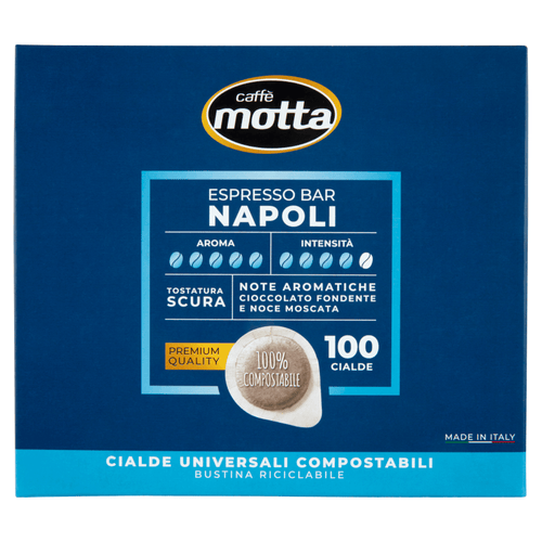 Caffè Motta – Cialde Espresso Napoli – 100 pezzi - Koffie - Motta