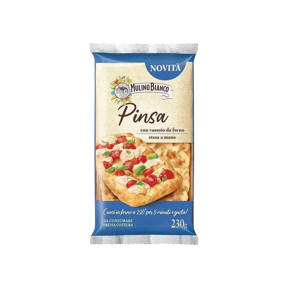Mulino Bianco Pinsa 230 g, bodem om te beleggen met ovenschaaltje