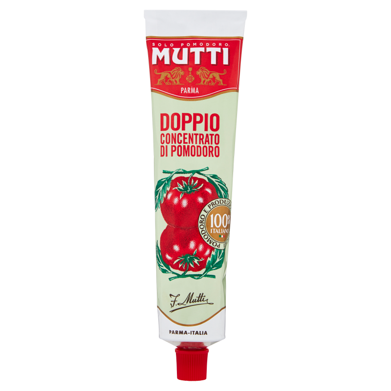 Mutti Doppio Concentrato di Pomodoro Tubo - 130 gr - Passate e Pomodori in scatola - Mutti