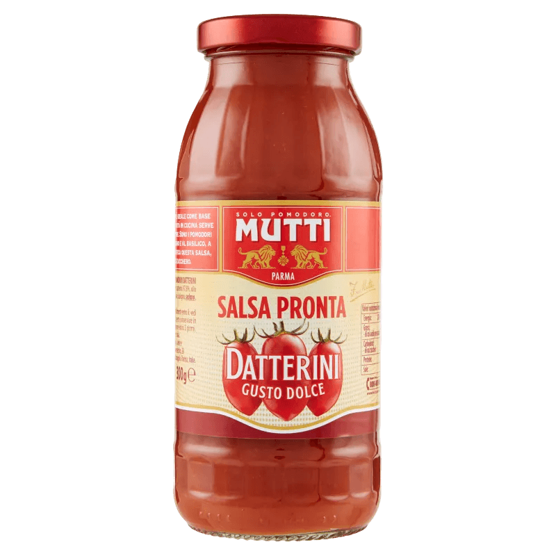 Mutti Salsa Pronta Datterini - 300 gr - Passate e Tomaten in scatola - Mutti