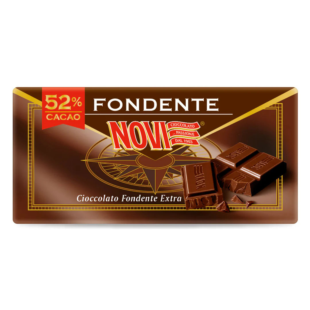 Novi Tavoletta Fondente Extra 52% Cacao – 100 gr - Cioccolata - Novi