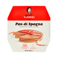 Matilde Vicenzi Pan di Spagna 3 Basi per Torta 400 g, astuccio rosso con i dischi di pan di Spagna