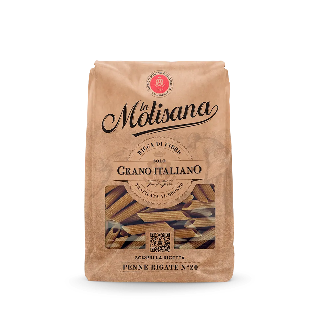 Volkoren Penne Rigate La Molisana N°20 500g