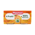 Plasmon Omogeneizzato 4 Frutti 6-36 Mesi - 2 x 80 gr - Plasmon