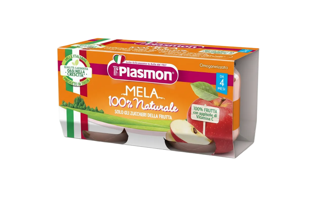 Plasmon Omogeneizzato Mela 6-36 Mesi - 2 x 80 gr -  - Plasmon