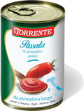 Passata di pomodoro pelato da pomodoro lungo 400gr - Passate e Pomodori in scatola - La Torrente