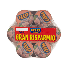 Rio Mare Tonno all'Olio di Oliva 7 x 80 g, confezione risparmio con sette lattine