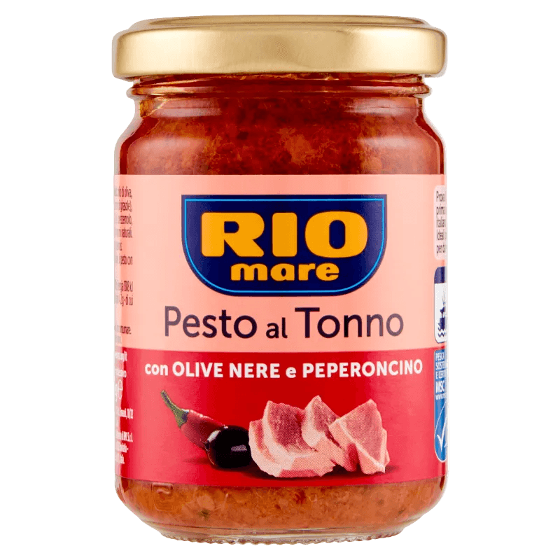 Rio Mare Pesto al Tonno con Olive Nere e Peperoncino 130 g