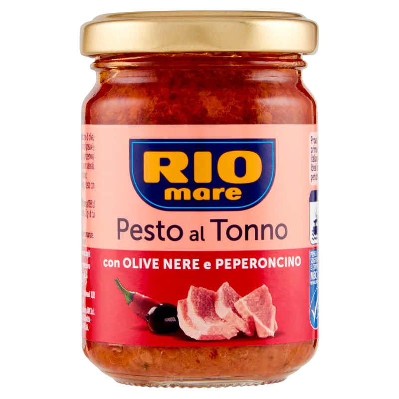 Rio Mare Pesto al Tonno con Olive Nere e Peperoncino 130 g