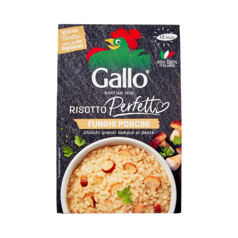 Gallo Risotto Perfetto ai Funghi Porcini 175 g, astuccio di preparato per risotto