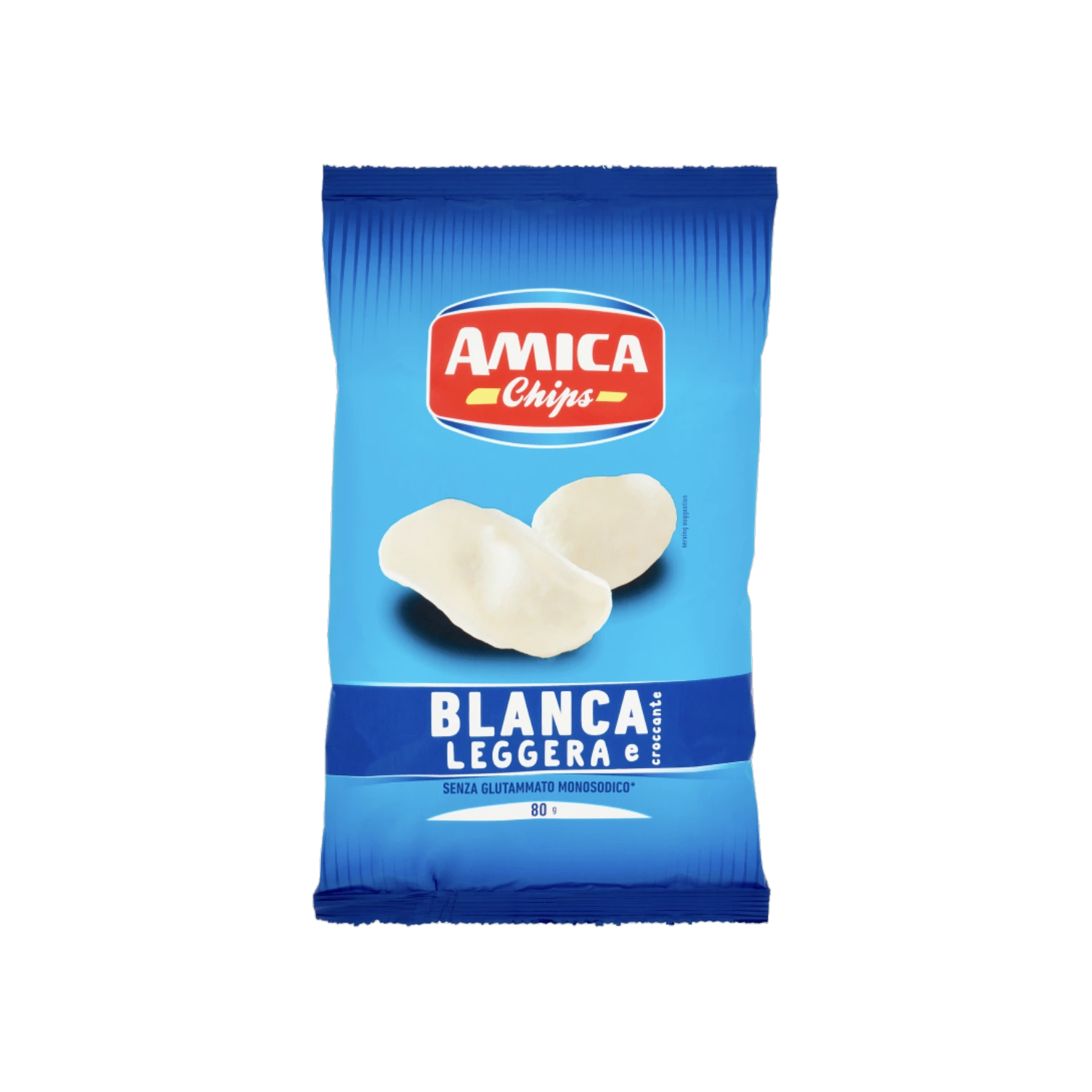 Amica Chips La Blanca chips 80 g, blauwe zak chips