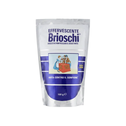 Brioschi Digestivo Effervescente al Limone 100 g, busta di preparato granulare al limone