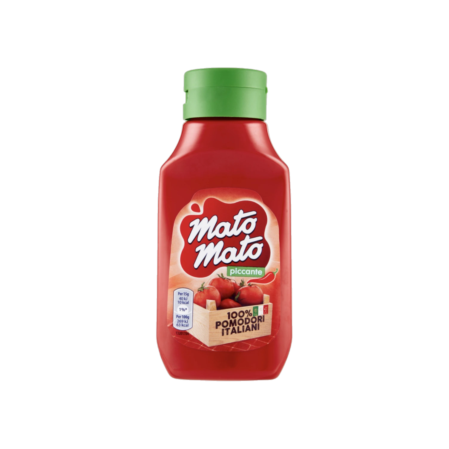 Kraft Mato Mato pittige ketchup 390 g, rode knijpfles met groene dop