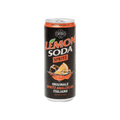 Lemonsoda Spritz lattina 330 ml, lattina in alluminio nera e arancione