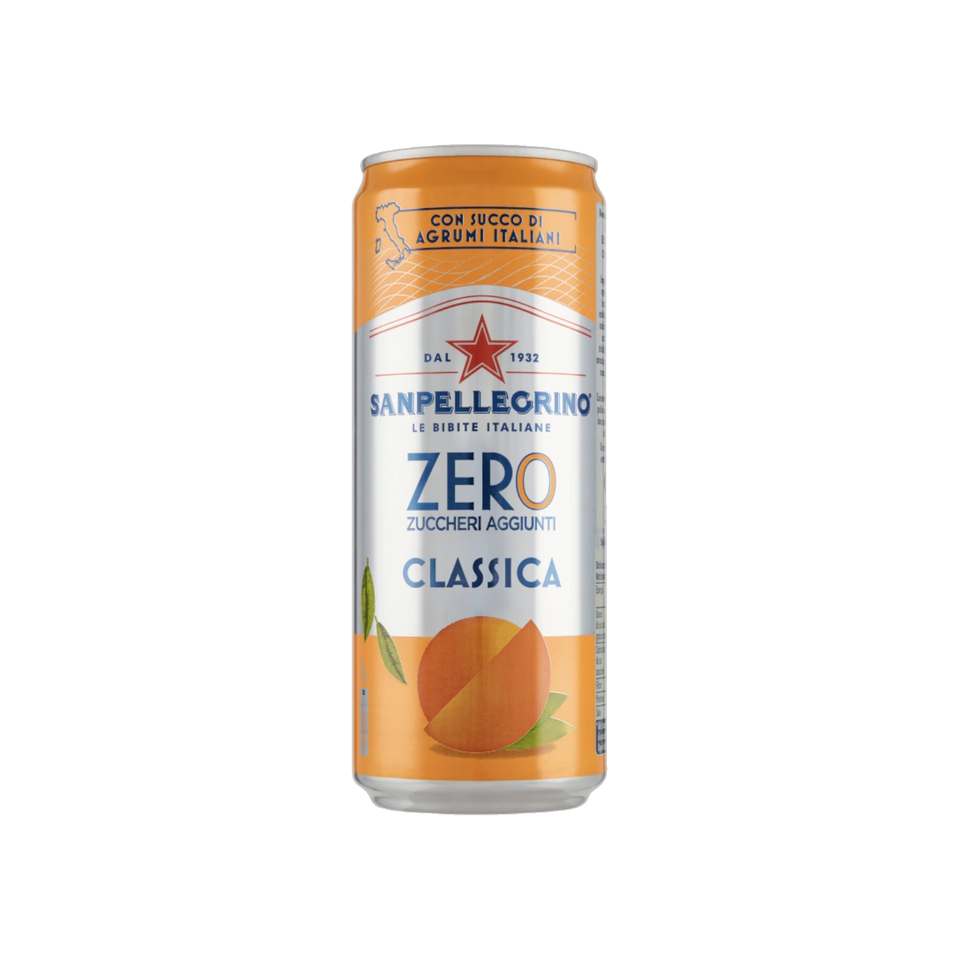 Sanpellegrino Aranciata Zero lattina 330 ml