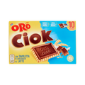 Saiwa Oro Ciok Latte 250 g, doosje met koekje en reep melkchocolade