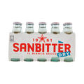 Sanbittèr Bianco Dry 10 x 10 cl, cluster met glazen flesjes droge alcoholvrije aperitivo