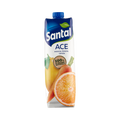 Santal ACE Arancia Limone e Carota 1 L, wit met blauw pak met sinaasappel, citroen en wortel